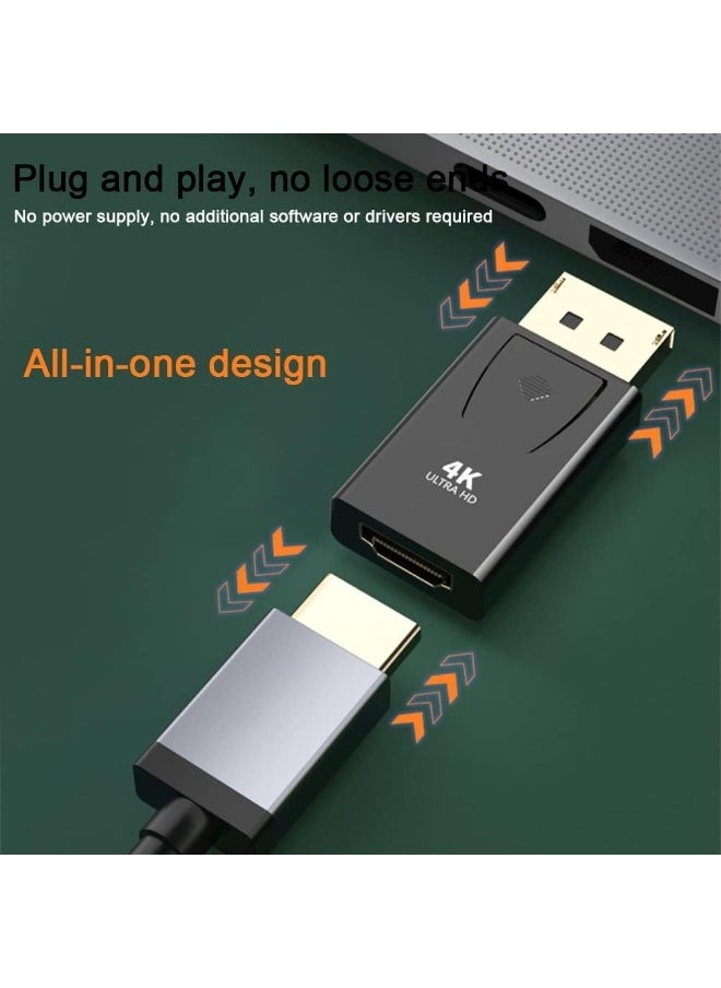 Generic DisplayPort to HDMI 4K Adapter, Displayport Male HDMI Female DP to HDMI Adapter for 4K TV HDTV Monitors  - Image 4