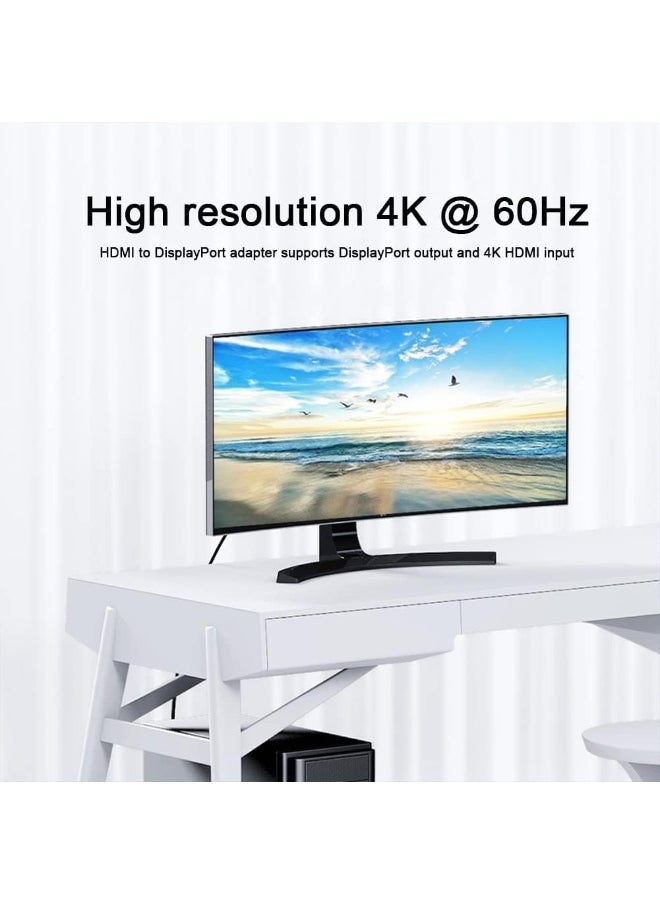 Generic DisplayPort to HDMI 4K Adapter, Displayport Male HDMI Female DP to HDMI Adapter for 4K TV HDTV Monitors  - Image 2
