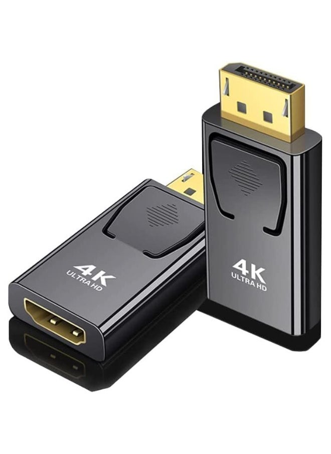 Generic DisplayPort to HDMI 4K Adapter, Displayport Male HDMI Female DP to HDMI Adapter for 4K TV HDTV Monitors  - Image 1