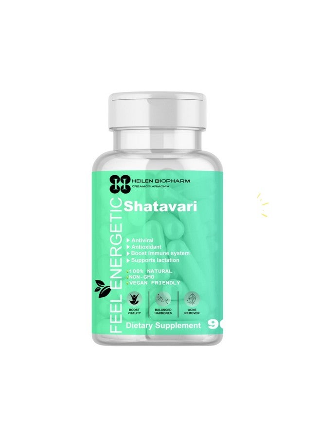 Heilen Biopharm Heilen Biopharm Shatavari Capsules - 90 Nos., Pure & Natural, Overall Wellness  - Image 1