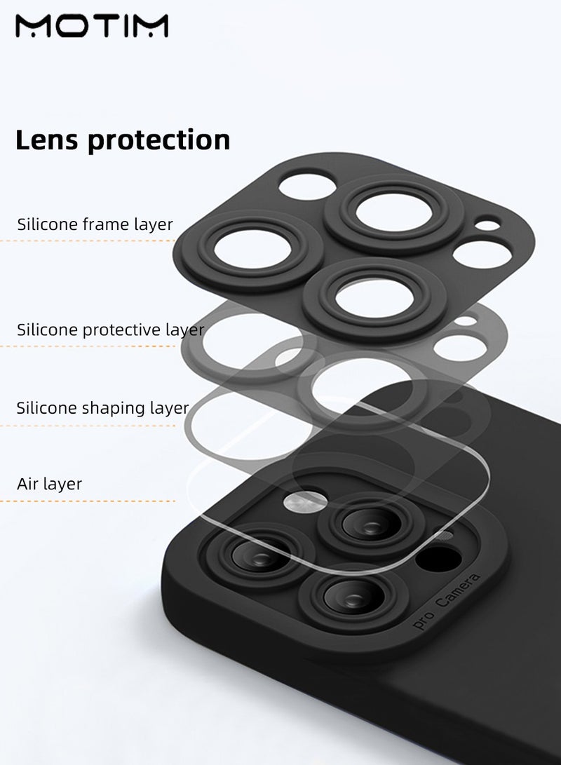 Motim Liquid Silicone Case Cover for Liquid Silicone Case Cover for iPhone 16 Pro/16 Pro Max, Camera Protection, Silky-Soft Touch Full-Body Protective Phone Case, Shockproof Cover, Comfortable Hold Touch Feeling and Anti-fingerprint - Image 2