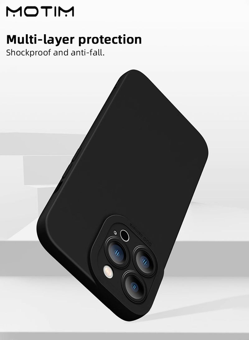 Motim Liquid Silicone Case Cover for Liquid Silicone Case Cover for iPhone 16 Pro/16 Pro Max, Camera Protection, Silky-Soft Touch Full-Body Protective Phone Case, Shockproof Cover, Comfortable Hold Touch Feeling and Anti-fingerprint - Image 4