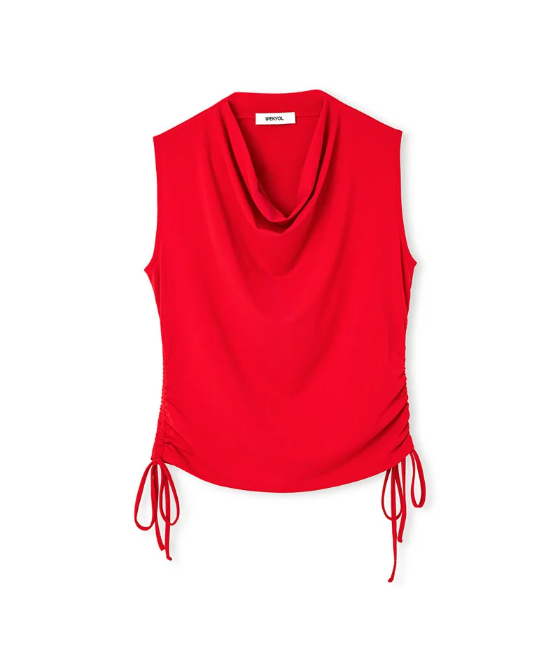 Ipekyol  Draped Neck T-Shirt for Women | Best Price UAE