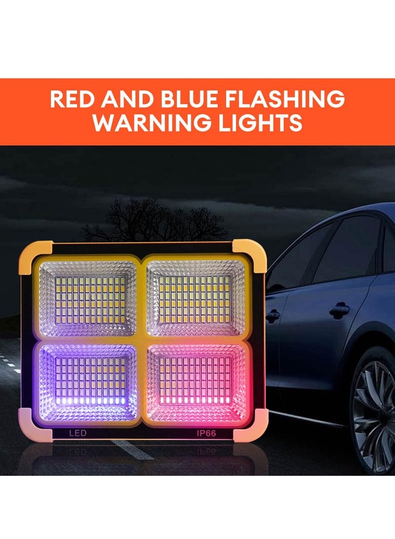 XiuWoo Rechargeable Work Light, Portable LED Floodlight with 4 Brightness Modes, 4800W Super Bright Security Light, USB Charging, Waterproof for Camping, Fishing, Hiking, and Emergency - Image 3