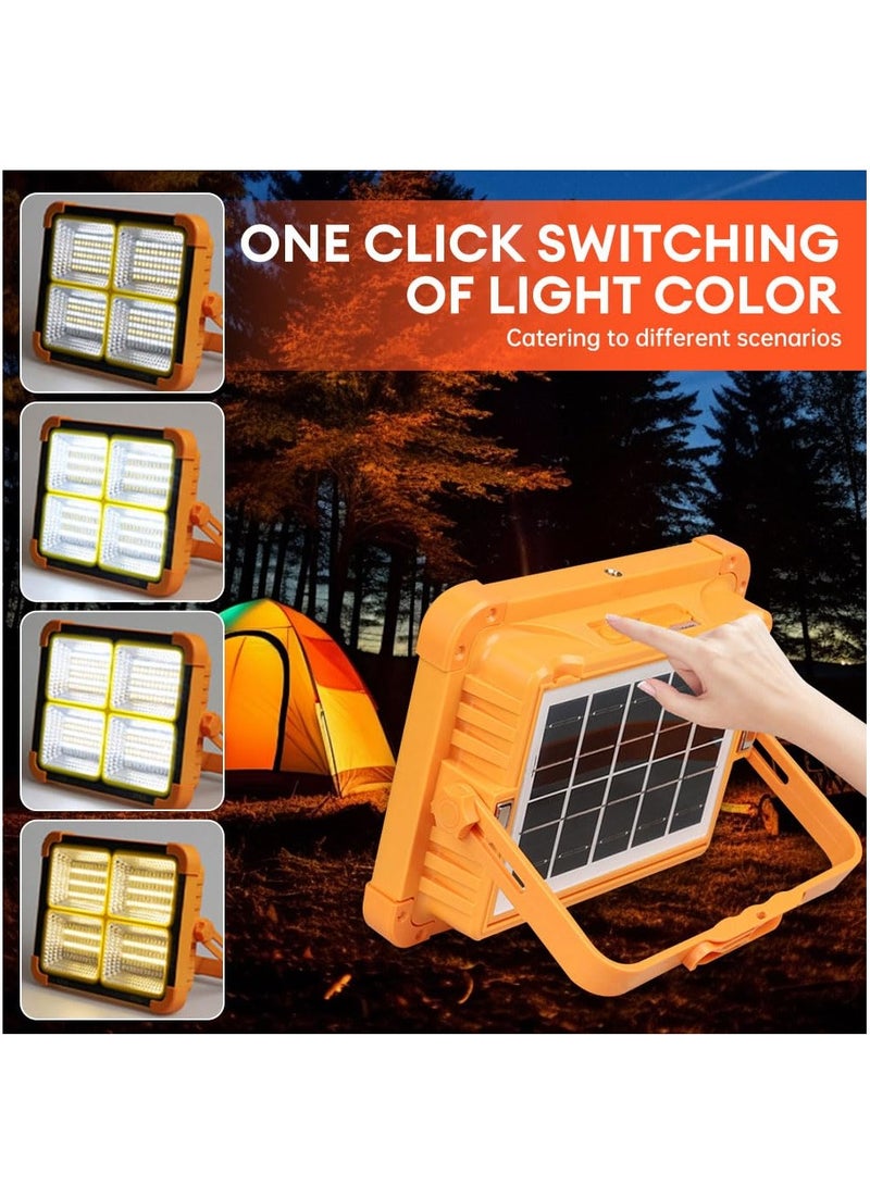 XiuWoo Rechargeable Work Light, Portable LED Floodlight with 4 Brightness Modes, 4800W Super Bright Security Light, USB Charging, Waterproof for Camping, Fishing, Hiking, and Emergency - Image 5