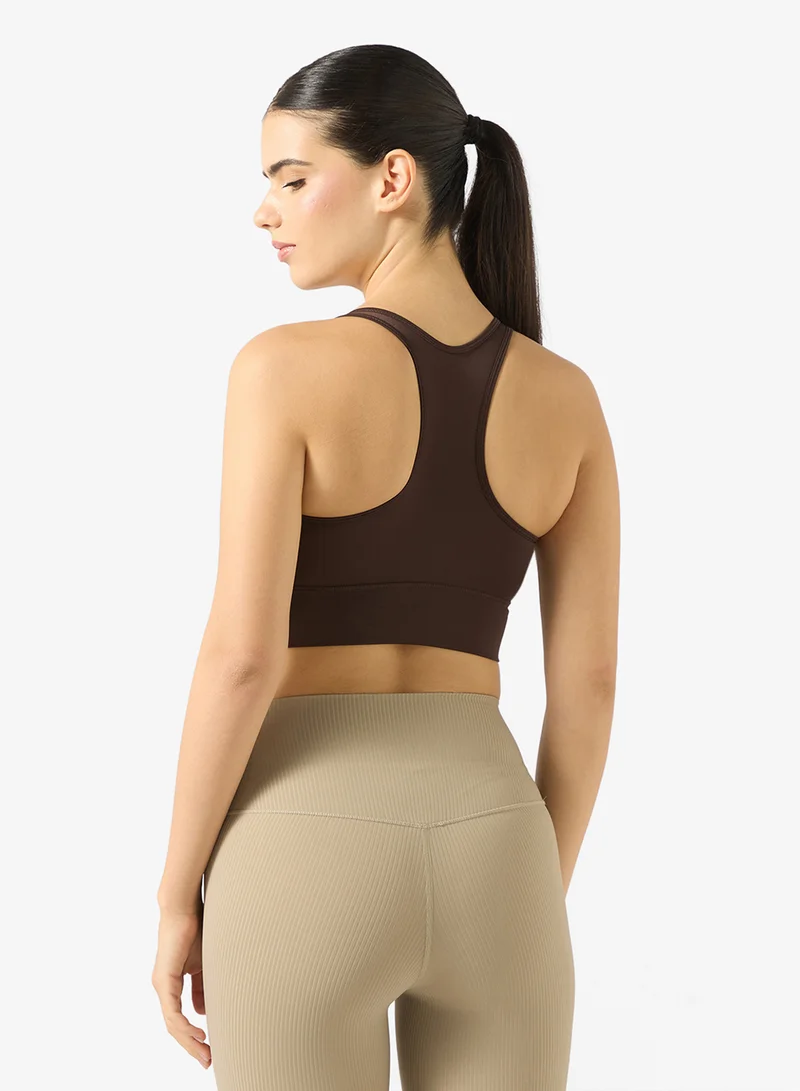 FRWD Racer Back Sports Bra with Trim Detail