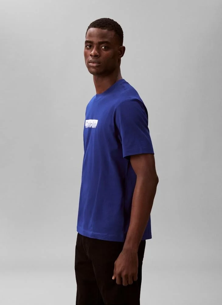 CALVIN KLEIN  Fade Logo Crew Neck T-Shirt for Men | Best Price UAE