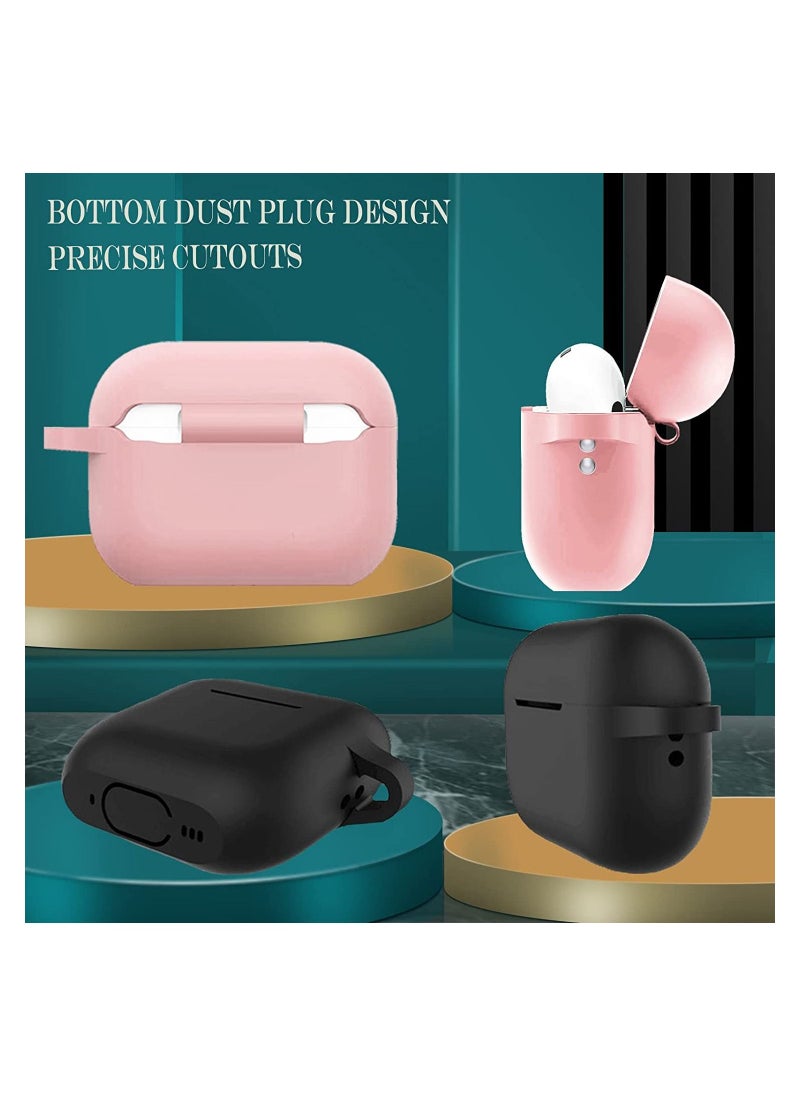 TWEGGON - Apple Airpods Pro 2 Case Silicone Case for Apple Airpods Pro 2 Black - Image 1