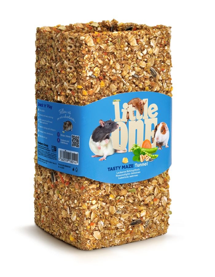 Little One Tasty Maze Tunnel Medium – Chew & Play Enrichment for Small Pets