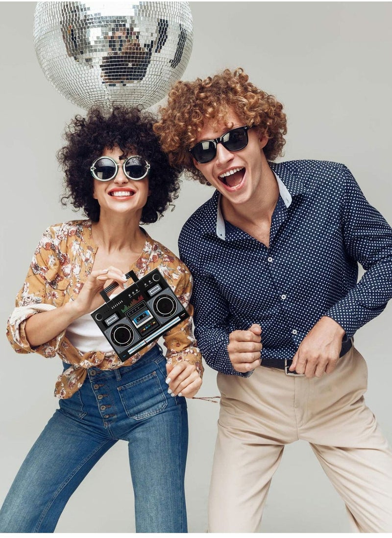 Y&D - 80s Party Favor Boxes, Novelty Boom 90s Theme Retro Radio Decorations Hip Hop Supplies Table Centerpieces for 1980s Music Birthday - Image 1