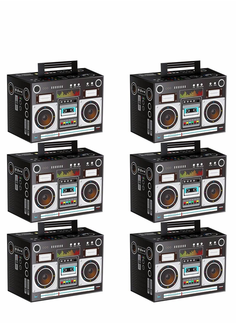 Y&D - 80s Party Favor Boxes, Novelty Boom 90s Theme Retro Radio Decorations Hip Hop Supplies Table Centerpieces for 1980s Music Birthday - Image 1