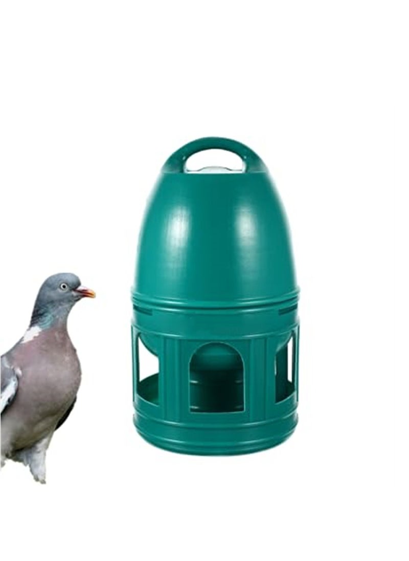 SYOSI - Bird Water Dispenser, Automatic Bird Feeder Waterer, Plastic Drinker with Handle, Large Capacity Bird Pigeon Water Feeding Container, Bird Accessory for Budgie, Pigeon, Parakeet, Parrot (3L) - Image 1