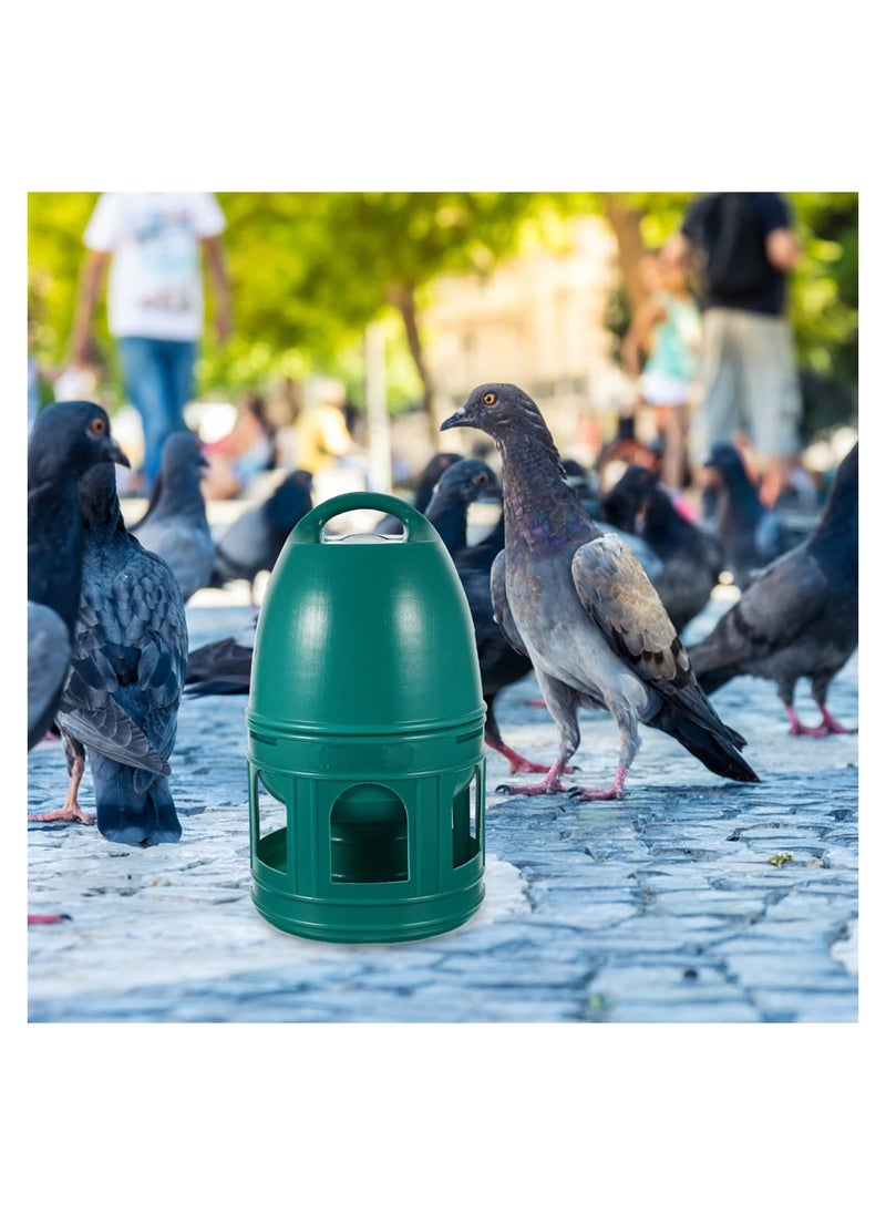 SYOSI - Bird Water Dispenser, Automatic Bird Feeder Waterer, Plastic Drinker with Handle, Large Capacity Bird Pigeon Water Feeding Container, Bird Accessory for Budgie, Pigeon, Parakeet, Parrot (3L) - Image 1