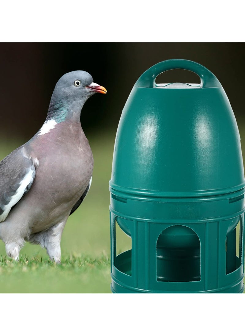 SYOSI - Bird Water Dispenser, Automatic Bird Feeder Waterer, Plastic Drinker with Handle, Large Capacity Bird Pigeon Water Feeding Container, Bird Accessory for Budgie, Pigeon, Parakeet, Parrot (3L) - Image 1