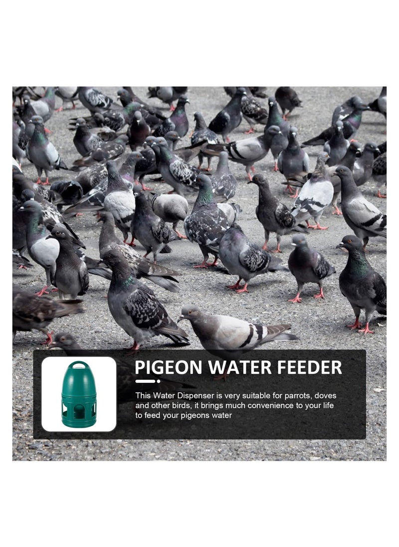 SYOSI - Bird Water Dispenser, Automatic Bird Feeder Waterer, Plastic Drinker with Handle, Large Capacity Bird Pigeon Water Feeding Container, Bird Accessory for Budgie, Pigeon, Parakeet, Parrot (3L) - Image 1