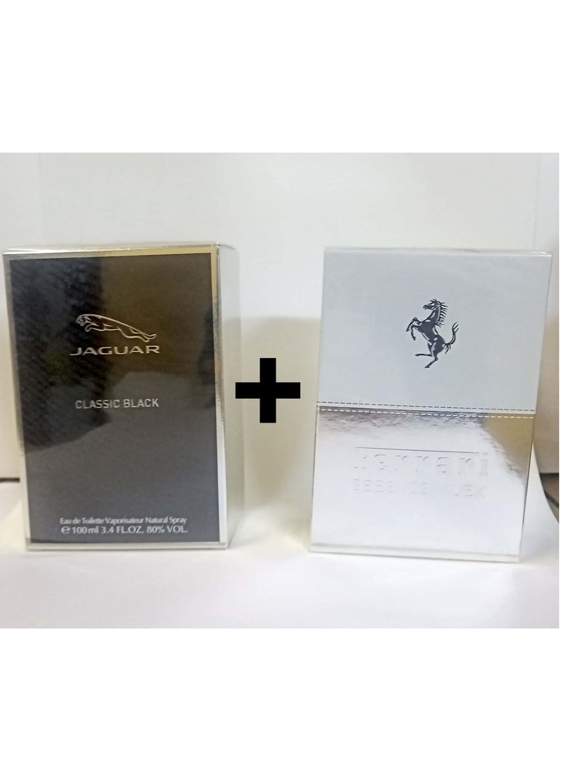 Jaguar Classic Black 100ml + Ferrari Essence Musk 100ml