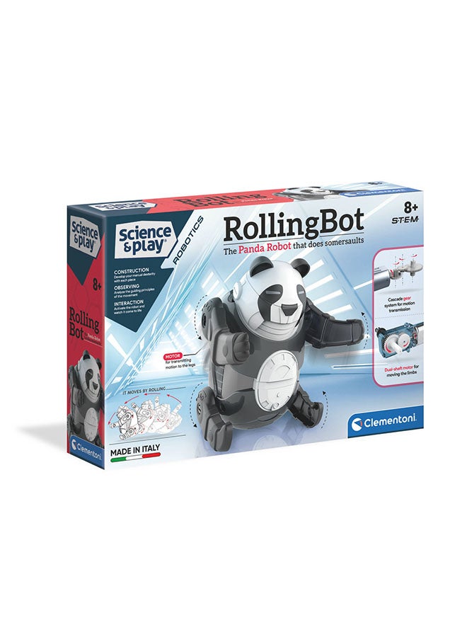 كلمينتوني كلمنتوني مجموعة العلوم واللعب ( مختبر علمي)، لعبة تركيب روبوت الباندا، للأعمار من 8 سنوات فما فوق، أفضل هدية للبنات والأولاد - Image 1