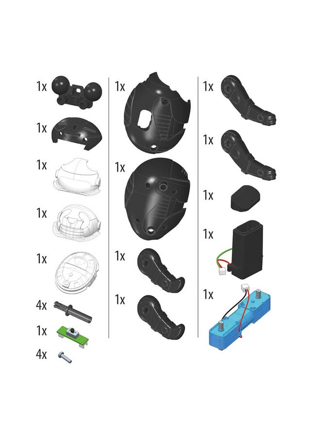 كلمينتوني كلمنتوني مجموعة العلوم واللعب ( مختبر علمي)، لعبة تركيب روبوت الباندا، للأعمار من 8 سنوات فما فوق، أفضل هدية للبنات والأولاد - Image 4