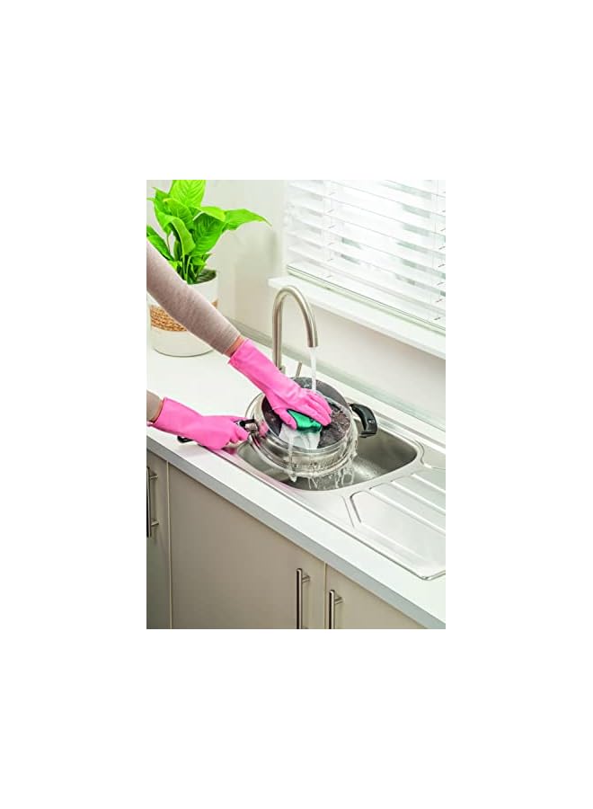 سكوتش قفازات فائقة الحساسية، قفازات متوسطة الحجم وقابلة لإعادة الاستخدام، تحمي يديك ضد الماء ومقاومة للتمزق، قفازات مريحة وحساسة للمطبخ، زوج واحد/حزمة - Image 4