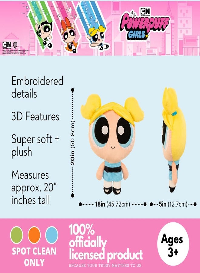 Franco تحف بنات القوة بابلز وسادة زخرفية ناعمة ومريحة، (منتج مرخص رسميًا) من فرانكو - Image 3