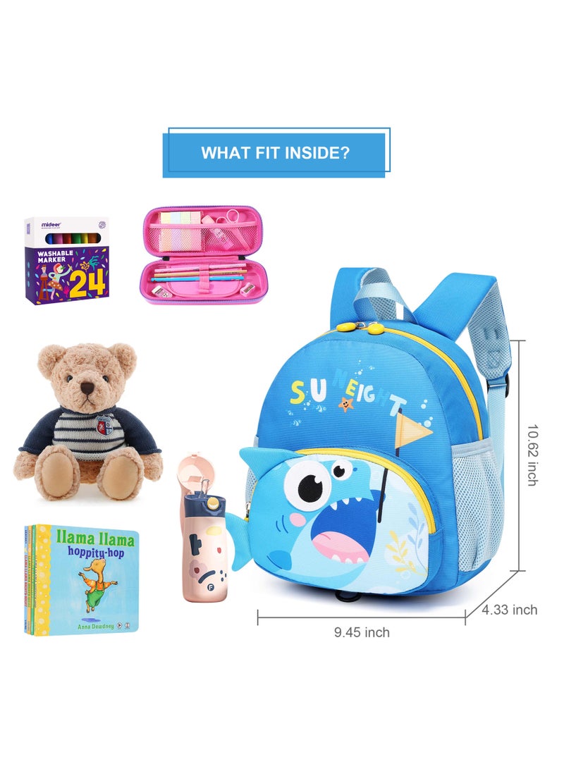 SUN EIGHT Toddler Backpack Dinosaur Preschool Bag for Boys Girls with Anti-Lost Leash, Cute Cartoon Kids Backpack for 2-6 Years Old, Lightweight Children’s Daycare School Bag, SE22065 - Image 4