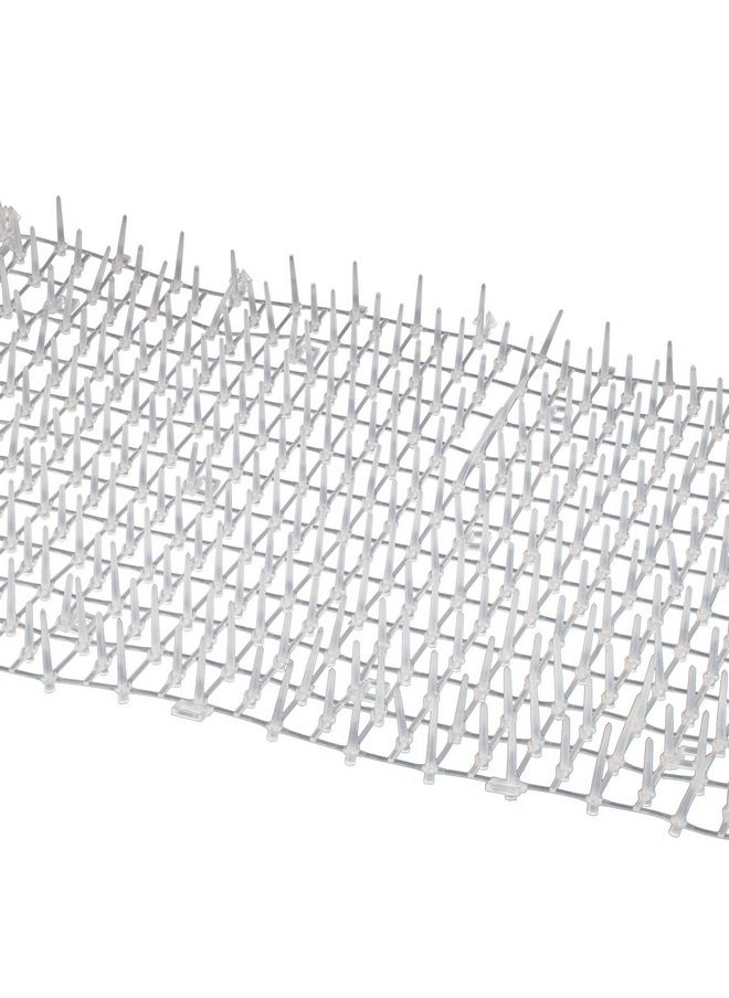 TAPIX Cat Scat Mat Clear (8 Ft.) With 6 Staples, Anti-Cat Network With Spikes Digging Stopper - Cat Deterrent Mat For Indoor And Outdoor  - Image 4