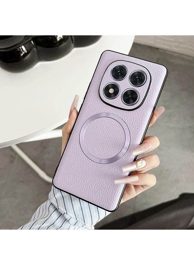 إيروريكس جراب لهاتف Redmi Note 14 Pro 4G CD Magsafe مغناطيسي بنسيج الليتشي - Image 1