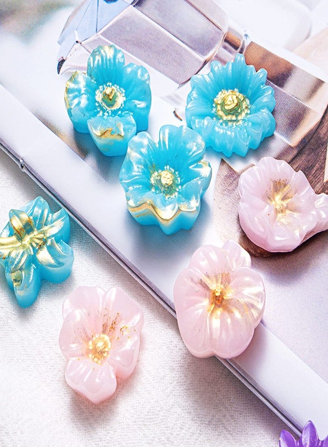 Yayatty 3 PCS 3D Flower Pendant Silicone Molds, Flower Resin Molds Daisy Resin Molds Jewelry Pendants Mould Earrings Necklace Making Tool - Image 2