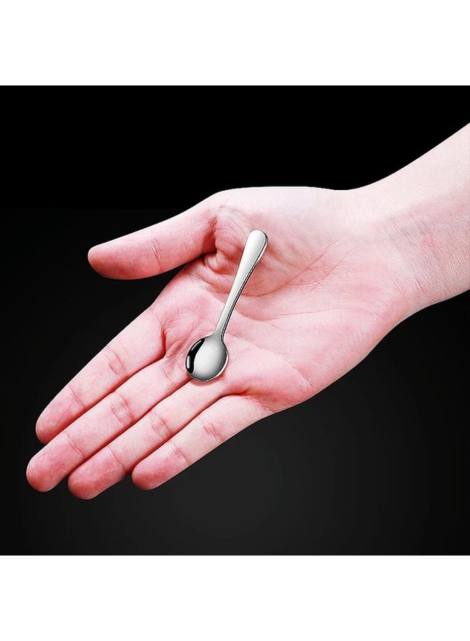 1pc Stainless Steel Coffee Spoon Mini Round Seasoning Spoon High Quality - Image 1