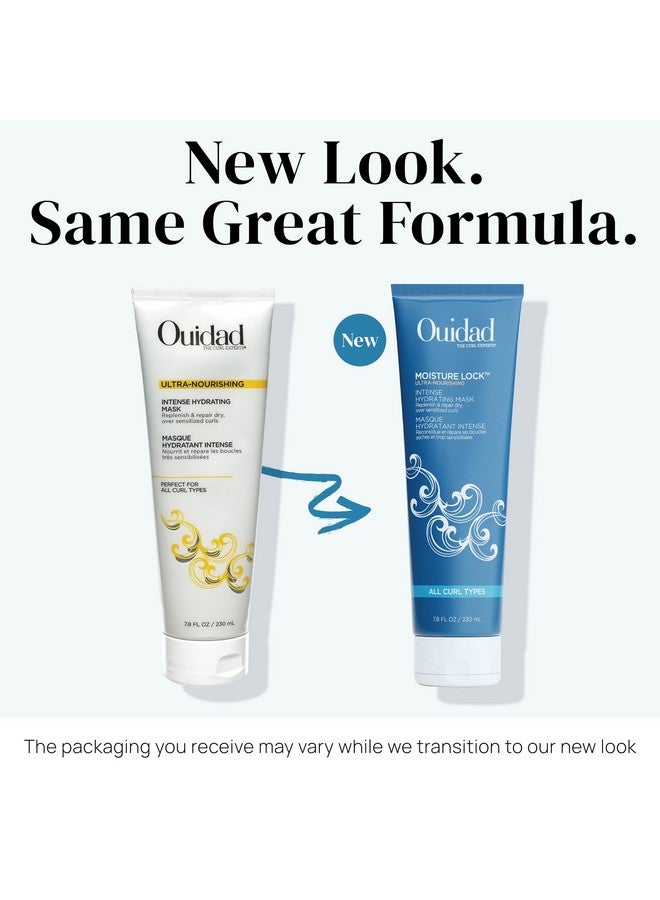 Ouidad Moisture Lock Hair Mask, 7.8 fl oz, Ultra-Nourishing Intense Frizz Control Curly Hair Mask with Macadamia Nut Oil, Olive Oil, Helps Repair, Detangle, Restore Softness & Hydrate, All Curl Types - Image 2