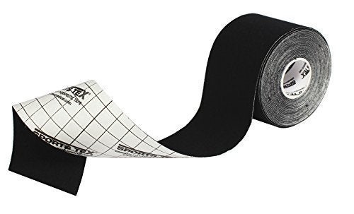 شريط كينيسيو لاصق رياضي 5 سم × 5 م أسود لفة واحدة مصنوعة في كوريا متوفر أيضًا باللون البيج والبنفسجي والأصفر والوردي والأزرق