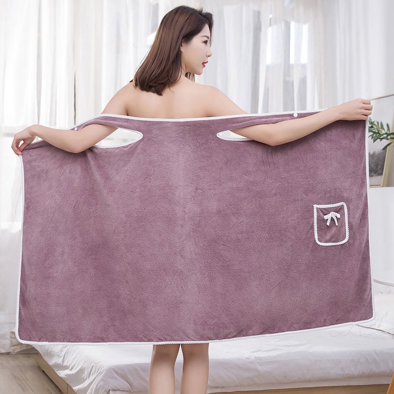 Plus Size Women's Terry Beach Towel Wrap - Image 2