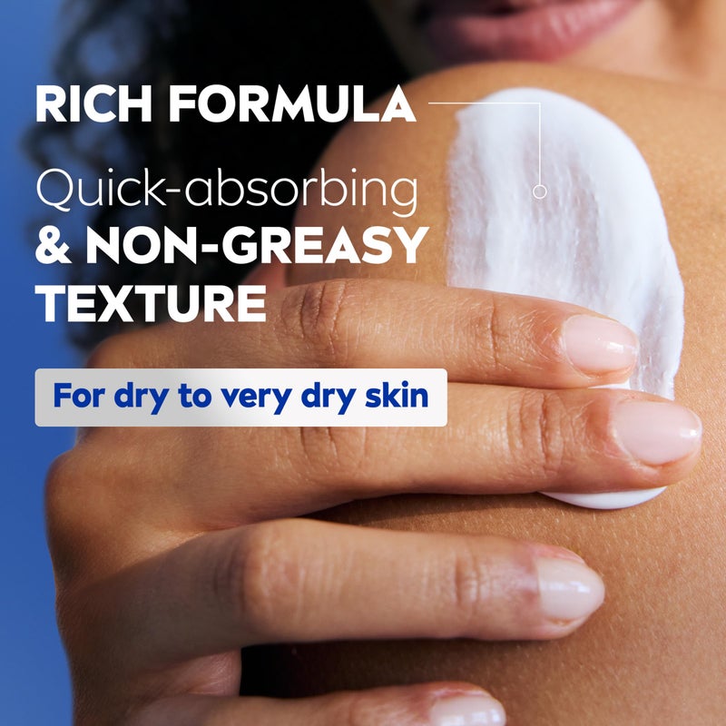 NIVEA Essentially Enriched Body Lotion for Very Dry Skin with Hyaluronic Acid, Almond Oil and Deep Nourishing Serum, 72-Hour Body Moisturizer, 33.8 Fl Oz Value Size Pump Bottle - Image 4