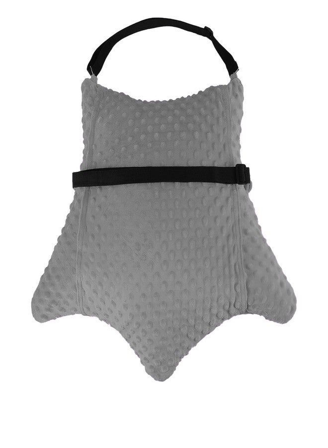 okmaba Hysterectomy Recovery Pillow with Pocket for Ice/Hot Packs, Abdominal Surgery Support Cushion with Adjustable Strap for Women After Hysterectomy or C-Section (Grey) - Image 1