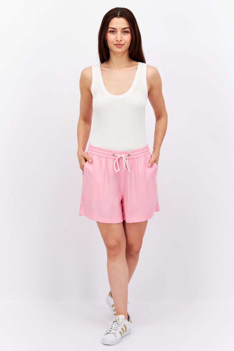 ESPRIT Women Plain Basic Shorts, Pink - Image 4