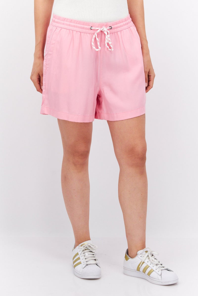 ESPRIT Women Plain Basic Shorts, Pink - Image 1