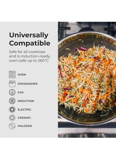 Frieling Frieling Black Cube Hybrid Stainless/Nonstick Cookware Fry Pan, 8-Inch  - Image 3