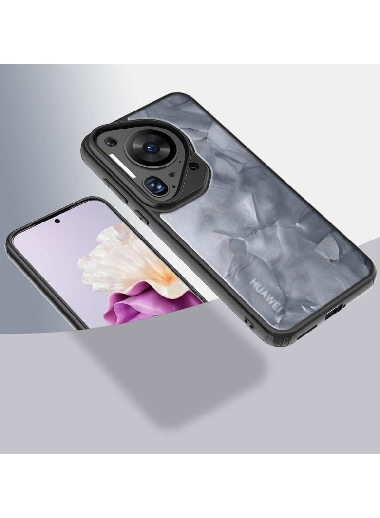 general Case Compatible with Huawei Pura 70 Ultra, Soft TPU Bumper Clear Silicone Matte PC Shockproof Transparent Cover Case for Huawei Pura 70 Ultra - Image 1