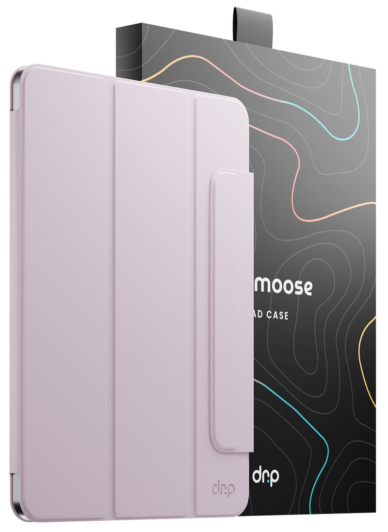 TinyMoose SilkFolio Magnetic Flip Case iPad Pro 11 Cover with Integrated Stylus Pen Protector - Case for iPad Pro 11 - Light Pink  - Image 1