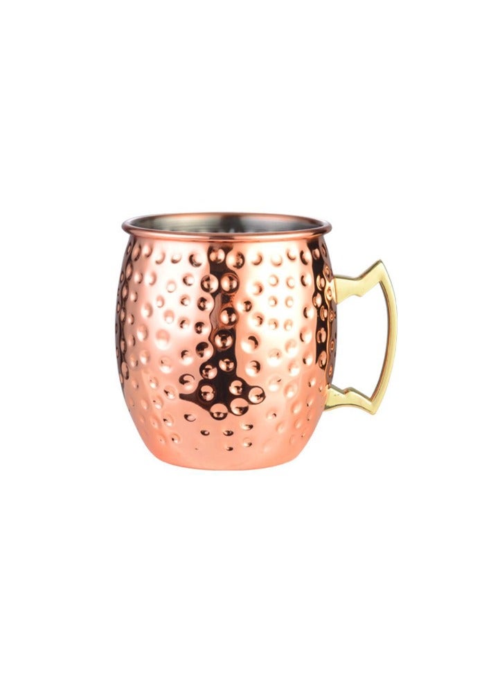 كأس البغل المطرود مع 304 الفولاذ المقاوم للصدأ والمناولة النحاسية - Image 1