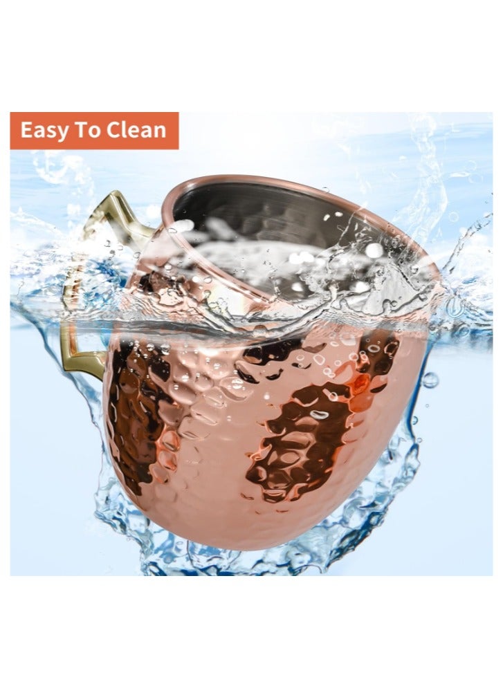 كأس البغل المطرود مع 304 الفولاذ المقاوم للصدأ والمناولة النحاسية - Image 2