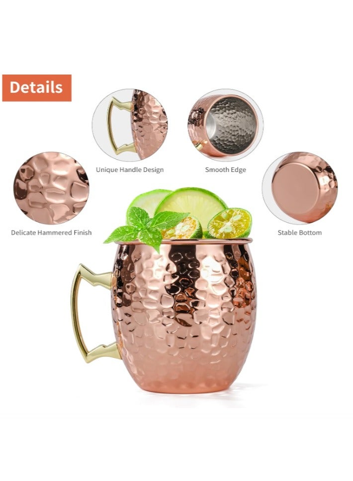 كأس البغل المطرود مع 304 الفولاذ المقاوم للصدأ والمناولة النحاسية - Image 3