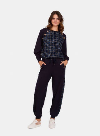Women Regular Fit Sweat Shirt - Navy - pzsku/Z95B87AD36FE25EAD35ECZ/45/_/1739391126/a537cb07-855c-4ed6-bd50-56118919c2c3