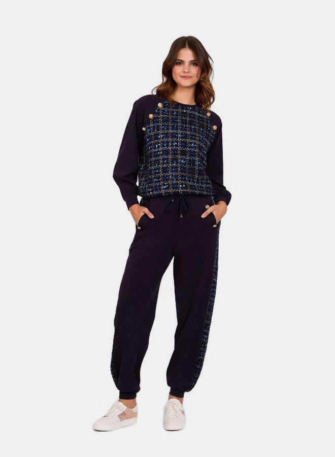 Dare Women Regular Fit Sweat Shirt - Navy