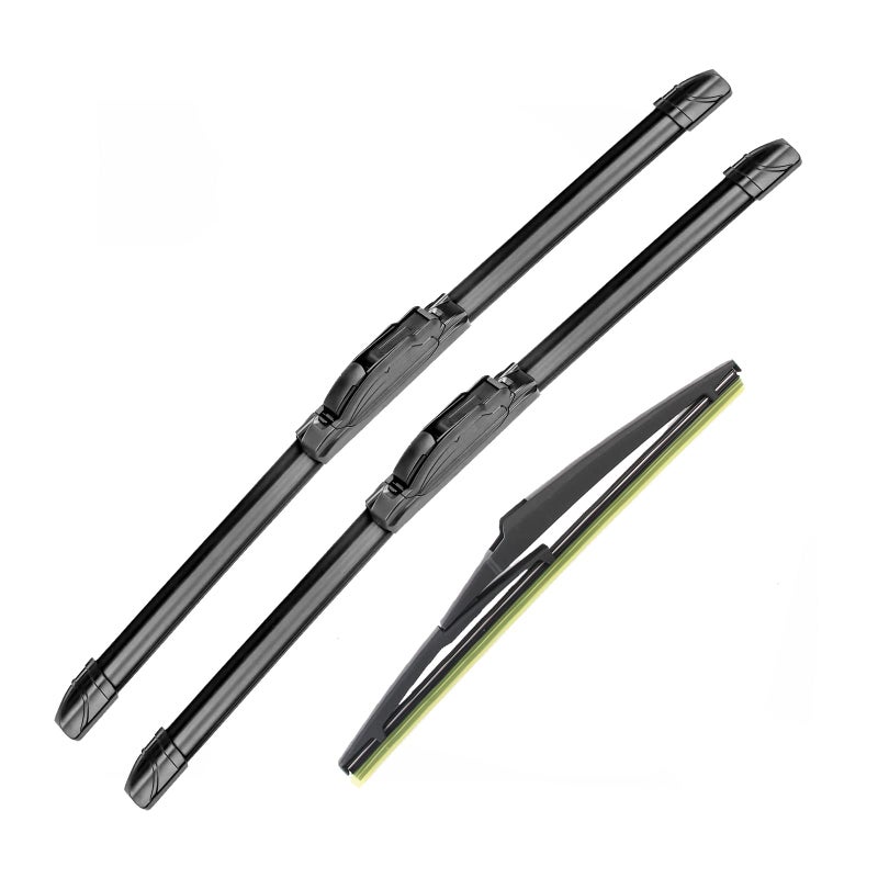 GoKoHe Front and Rear Windshield Wiper Blades pack of 3pcs Replacement for KIA Sportage 20112015 2418 Front Windscreen Wiper and 12 Rear Wiper Blade