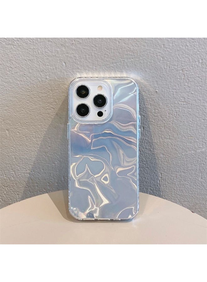 NIBEMINENT Rippling Water Material Protective TPU Case Cover For iPhone 15 Pro, Whitening - Image 2