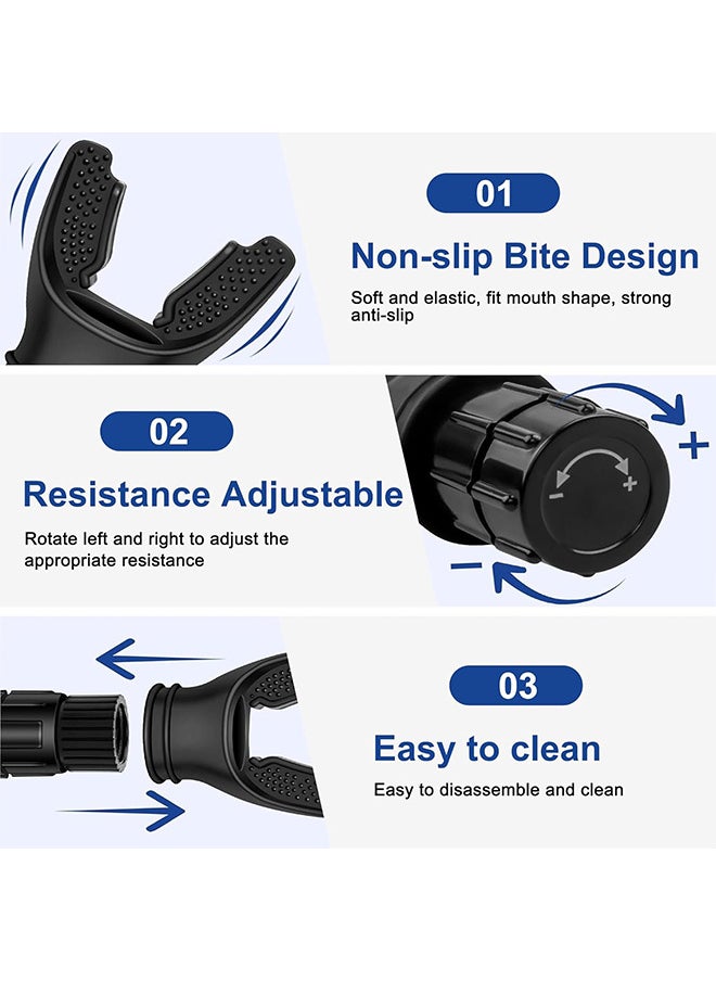 Depend Lung Exerciser Expander Device, Breathing Exercise Device For Lungs, Silica Gel Deep Breathing Exercise Trainer, Increase Lung Capacity, Improve Sleep (Black)  - Image 5