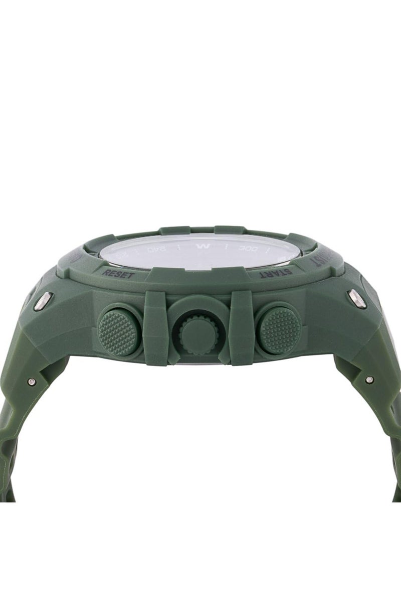 Invicta ساعة إنفيكتا للسباق للرجال 52 مم بلاستيك أخضر بقرص أسود إلكتروني رقمي - Image 5