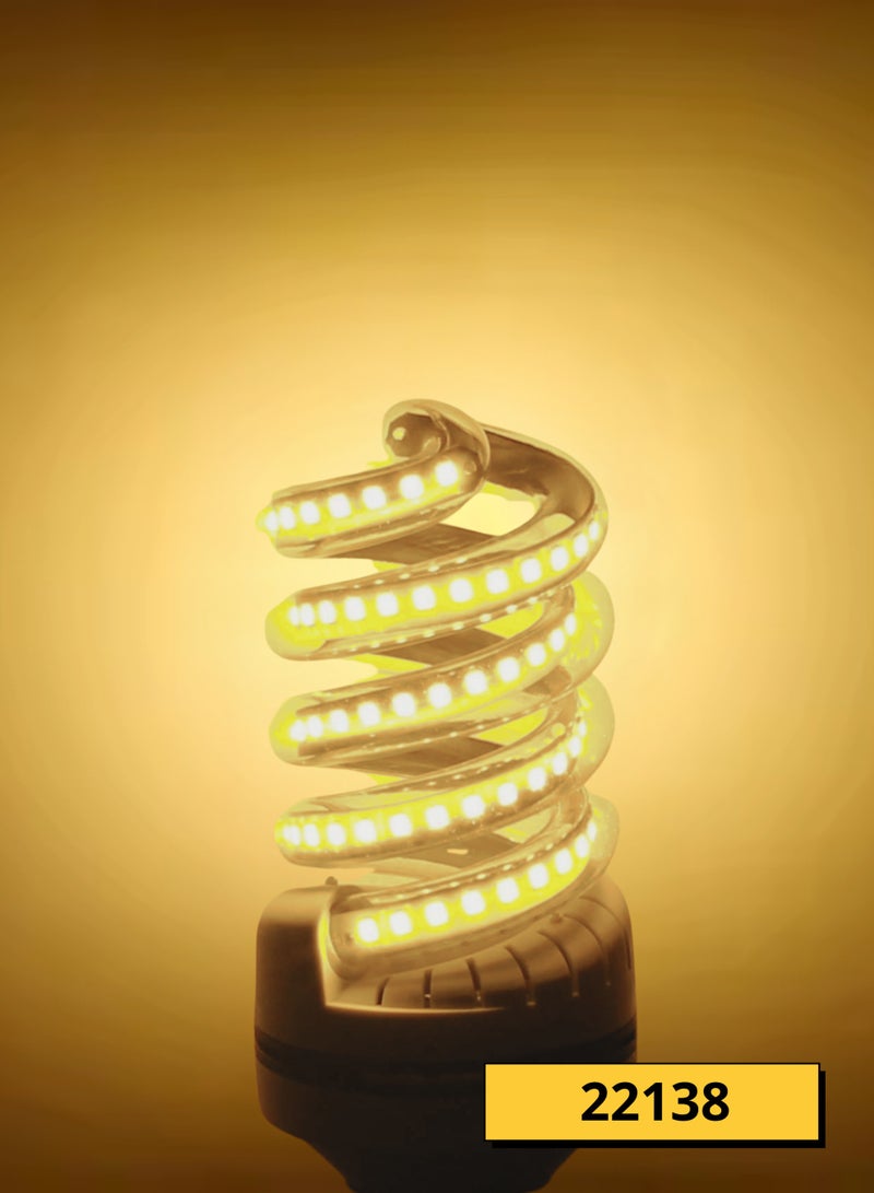 هابي لايت لمبة LED حلزوني ايسكريم بقوة 16W وبقاعدة E27 لون الإنارة أصفر - Image 2