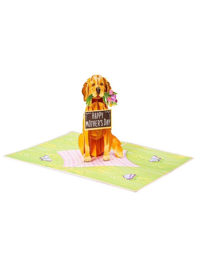 Paper Love 3D Pop Up Mothers Day Card, Happy Mother's Day Dog, For Mom, Wife - 5" x 7" Cover - Includes Envelope and Note Tag - Image 4